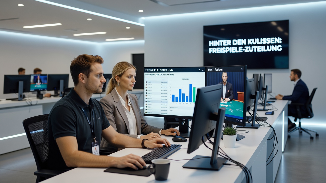 Darstellung der technischen Infrastruktur hinter Free-Spins-Allokation in deutschen Live-Dealer-Plattformen