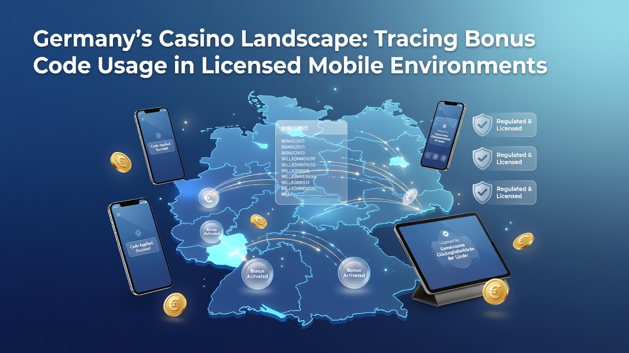 Übersicht über mobile Casino-Apps und Bonuscode-Eingabefelder in lizenzierten deutschen Plattformen