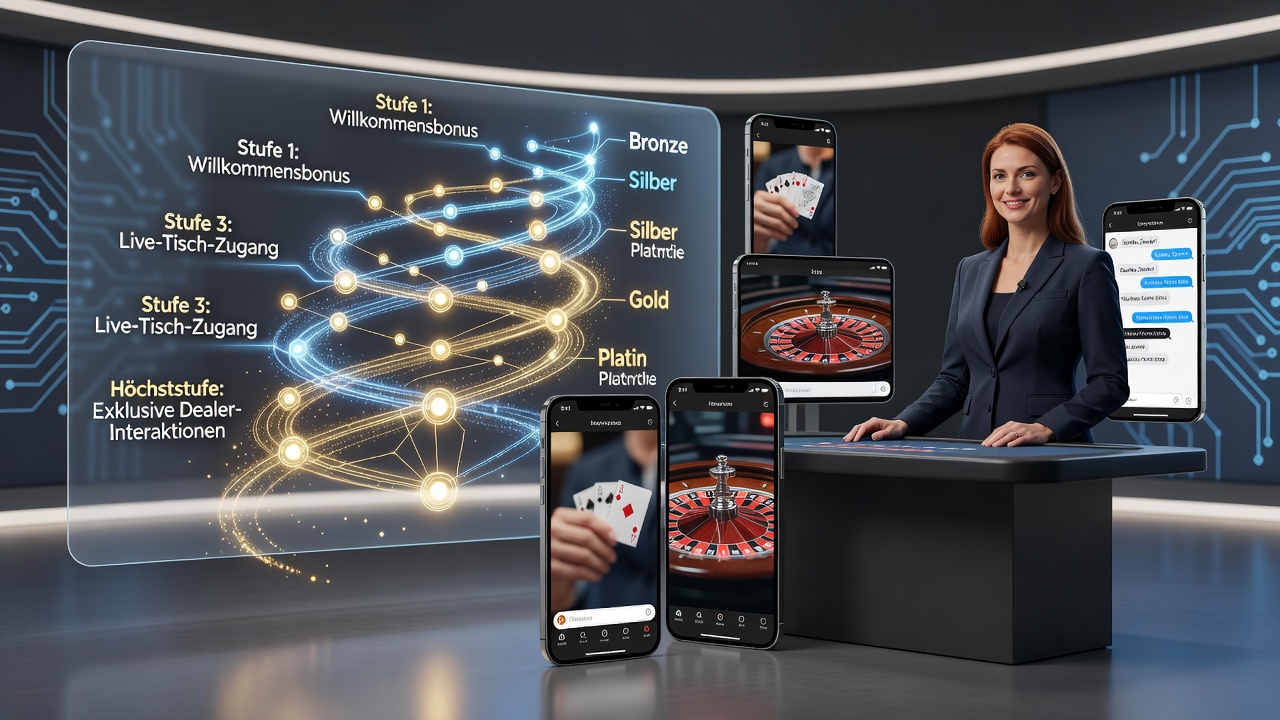 Mobile Live-Dealer-Sessions mit gestaffelten Anreizen unter deutscher Lizenz