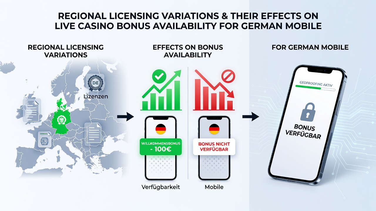 Auswirkungen regionaler Lizenzen auf Live-Casino-Boni für Mobilgeräte
